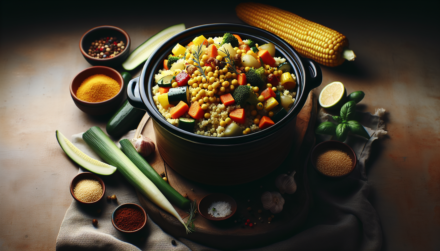 Moroccan Couscous in the Slow Cooker: Fluffy, Fragrant Grains with Tender Vegetables