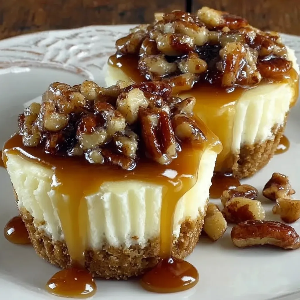 Air Fryer Mini Pecan Cheesecakes
